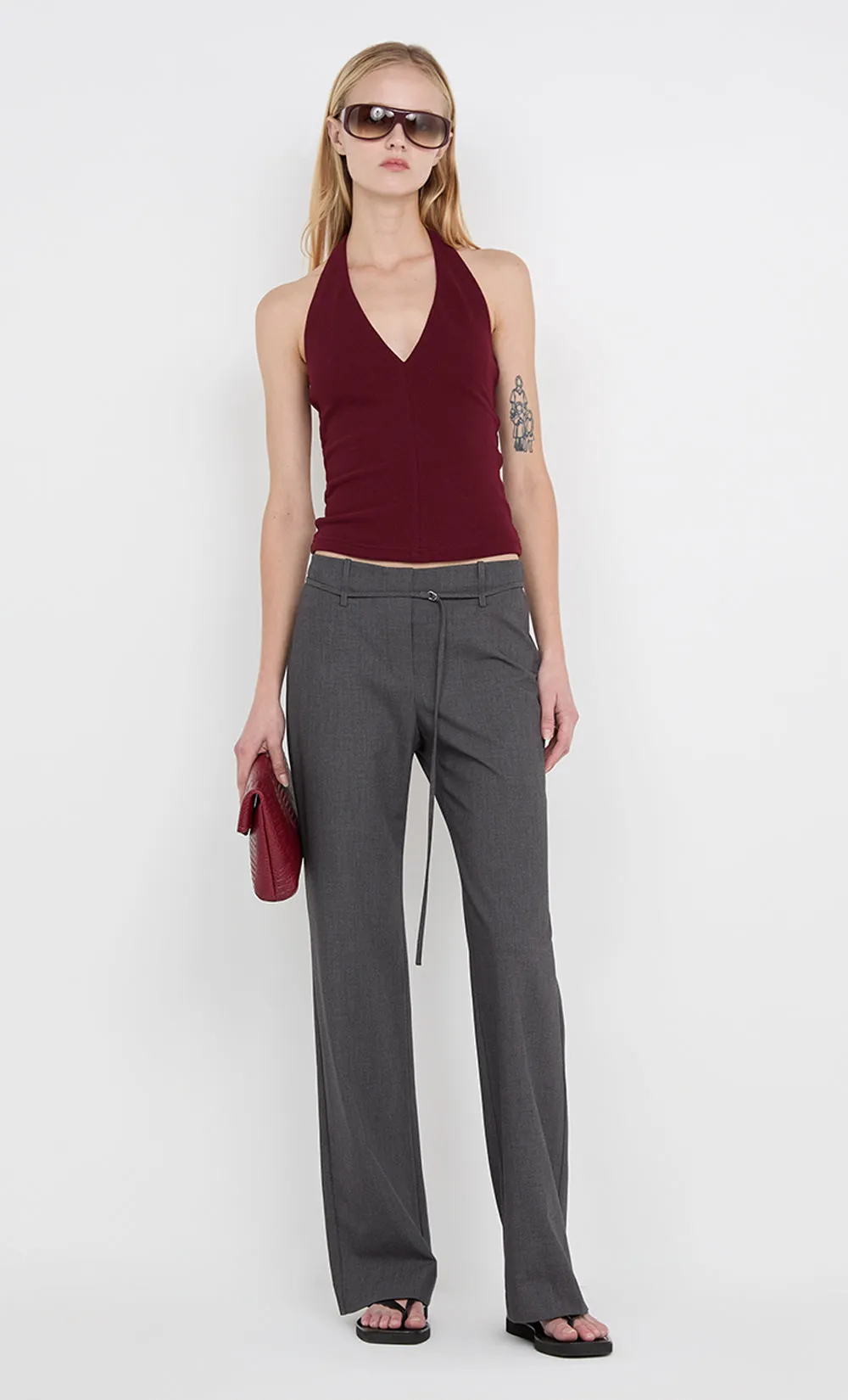 IONE HALTER TOP - PLUM sold by bec + bridge product image thumbnail 3