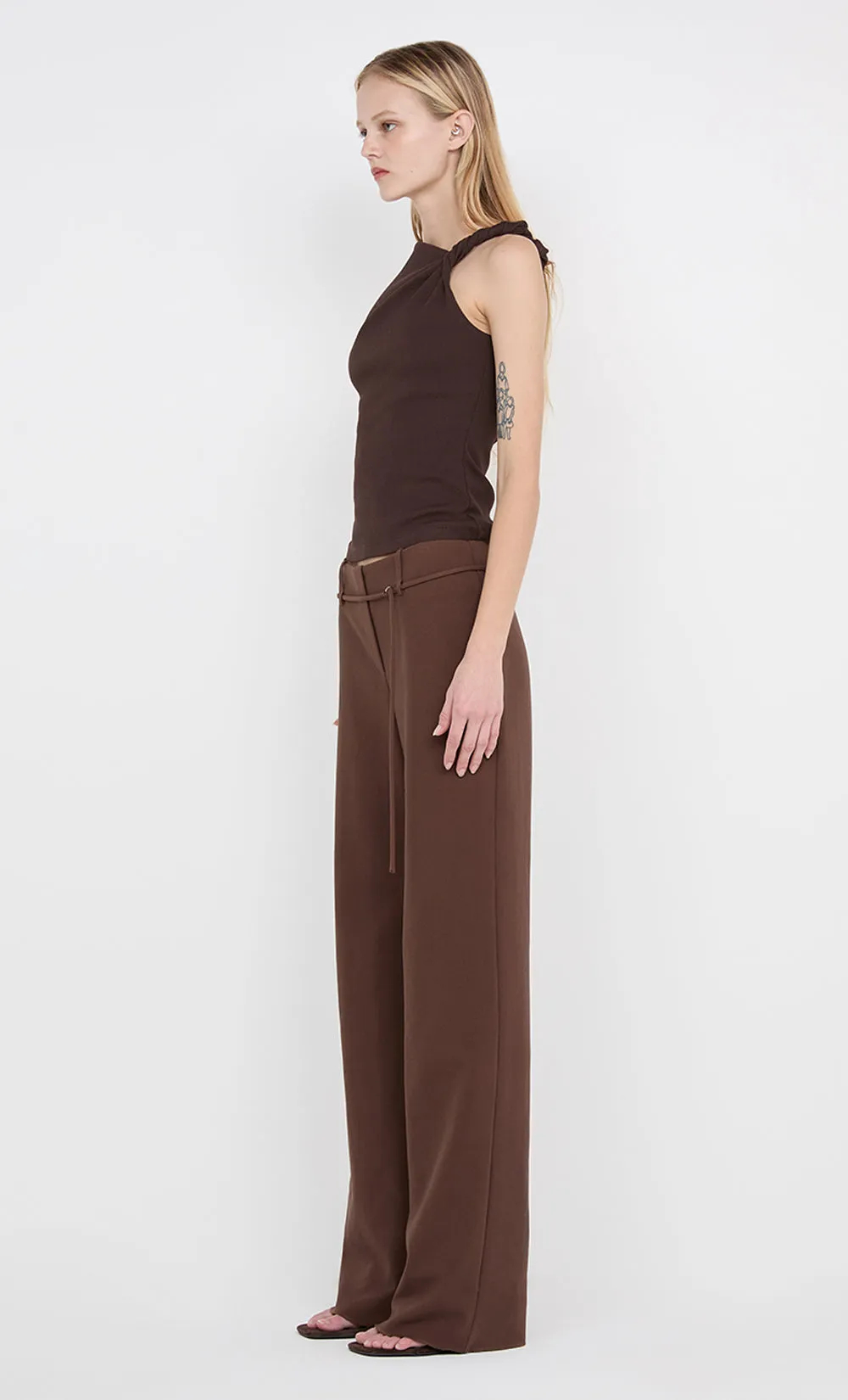 IONE ASYM TOP - DARK CHOCOLATE sold by bec + bridge product image thumbnail 2