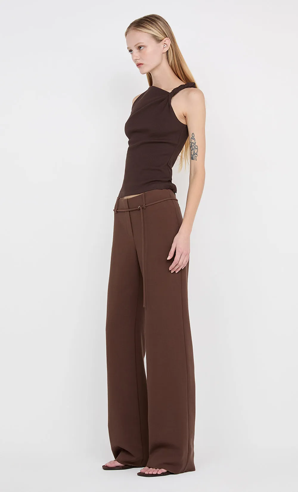 IONE ASYM TOP - DARK CHOCOLATE sold by bec + bridge product image thumbnail 3