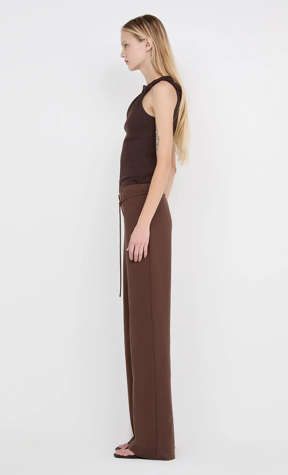 IONE ASYM TOP - DARK CHOCOLATE sold by bec + bridge product image thumbnail 5