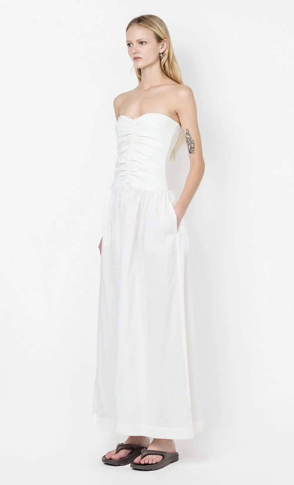 IONE MAXI DRESS - IVORY sold by bec + bridge product image thumbnail 3