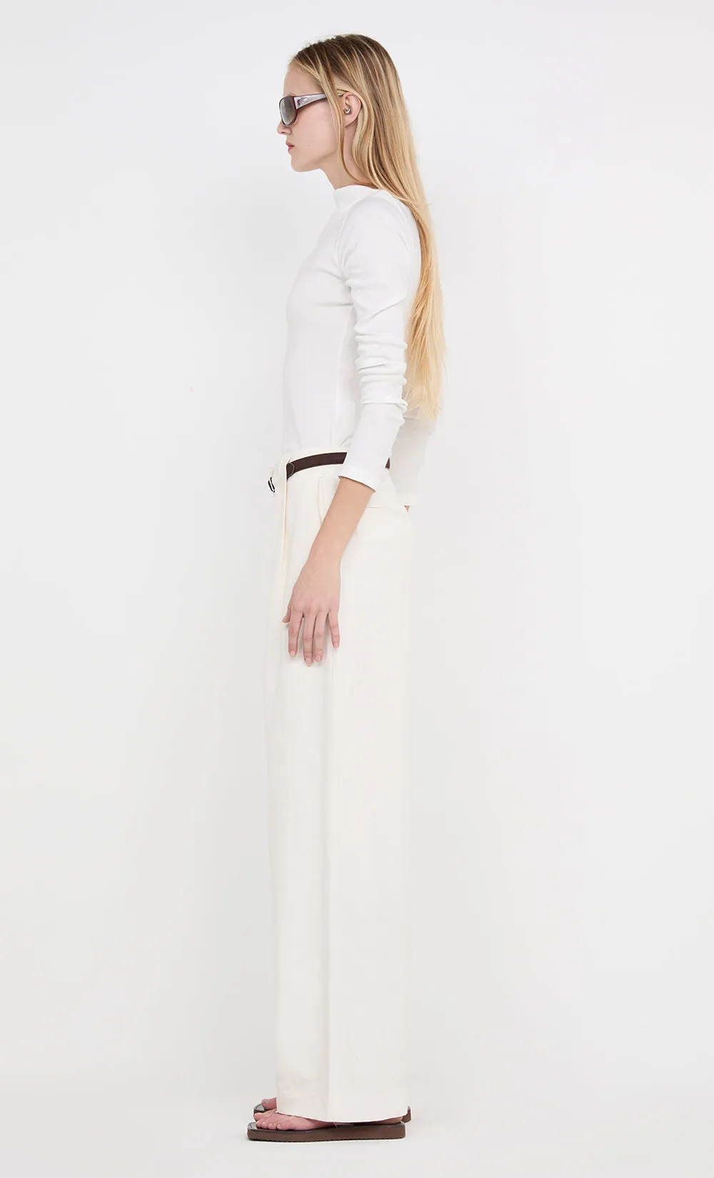 ELLEN PLEAT PANT - IVORY sold by bec + bridge product image thumbnail 5