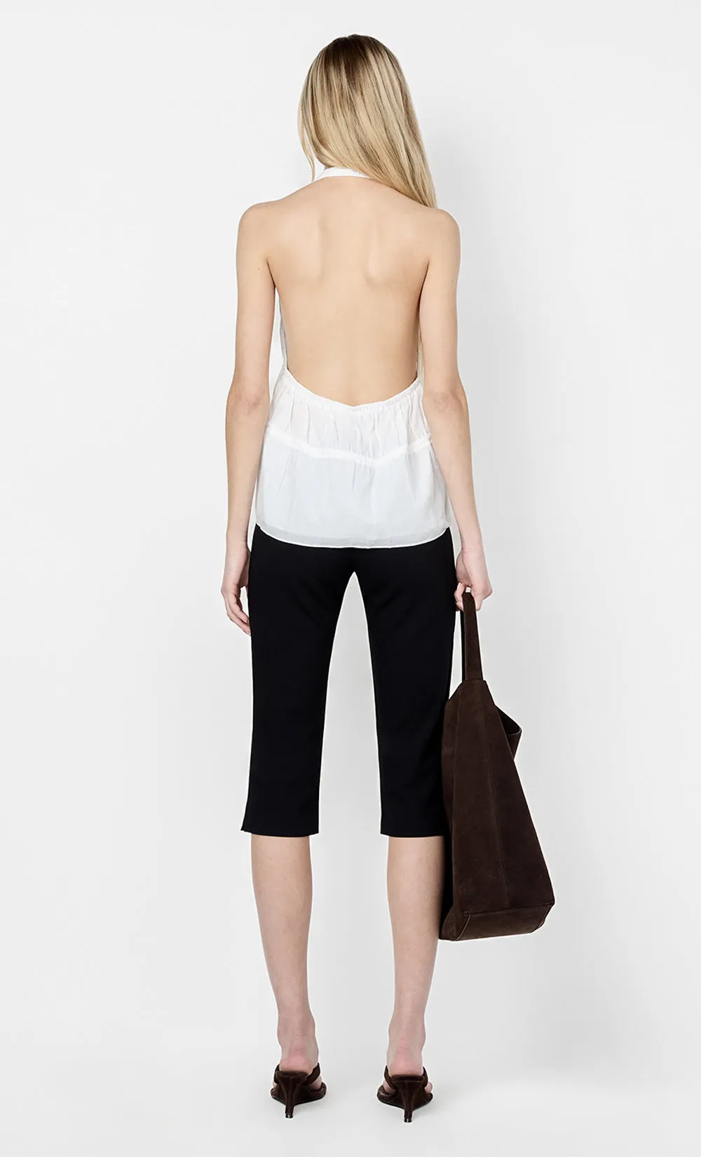 LYNNA HALTER TOP - WHITE sold by bec + bridge product image thumbnail 4