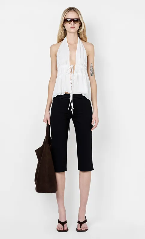 LYNNA HALTER TOP - WHITE sold by bec + bridge