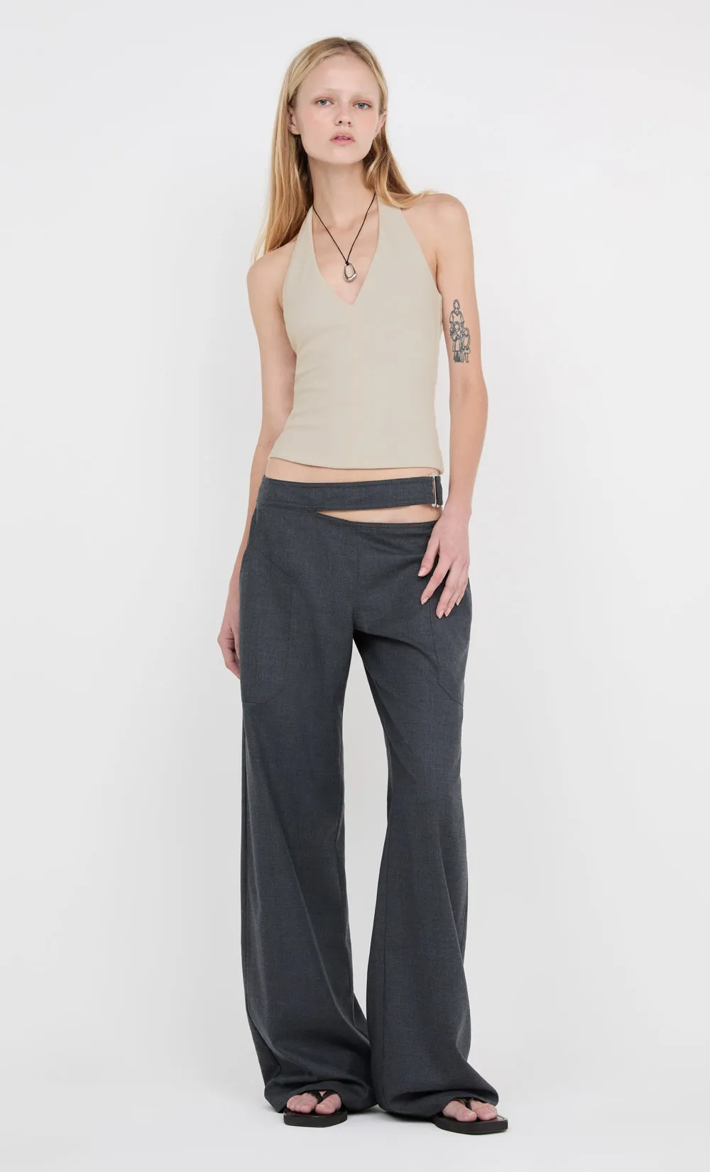 IONE HALTER TOP - TAUPEE sold by bec + bridge