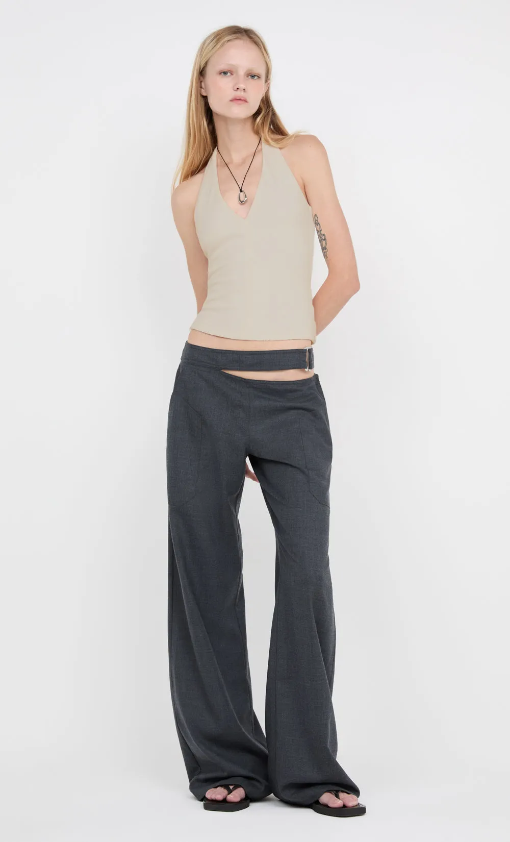 IONE HALTER TOP - TAUPEE sold by bec + bridge product image thumbnail 3