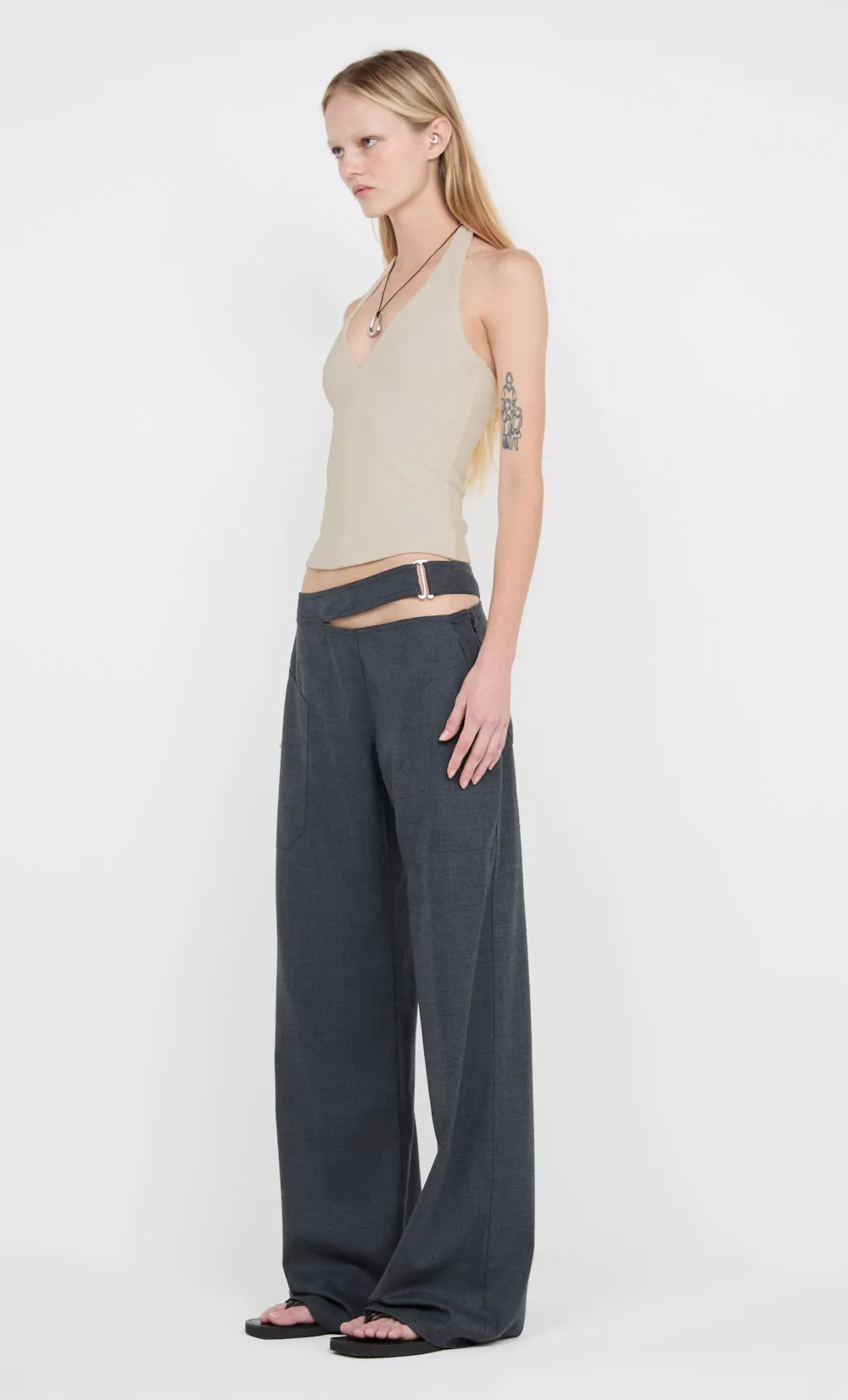 IONE HALTER TOP - TAUPEE sold by bec + bridge product image thumbnail 2