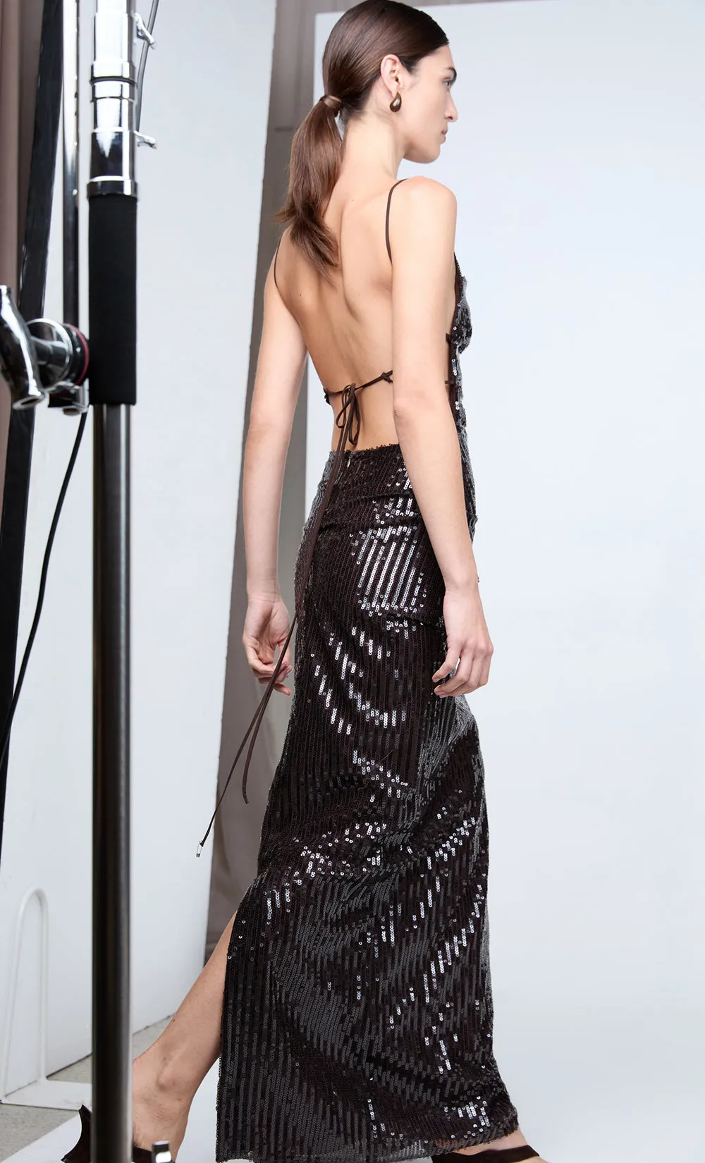 ROMILLY MAXI DRESS - DARK CHOCOLATE sold by bec + bridge product image thumbnail 4