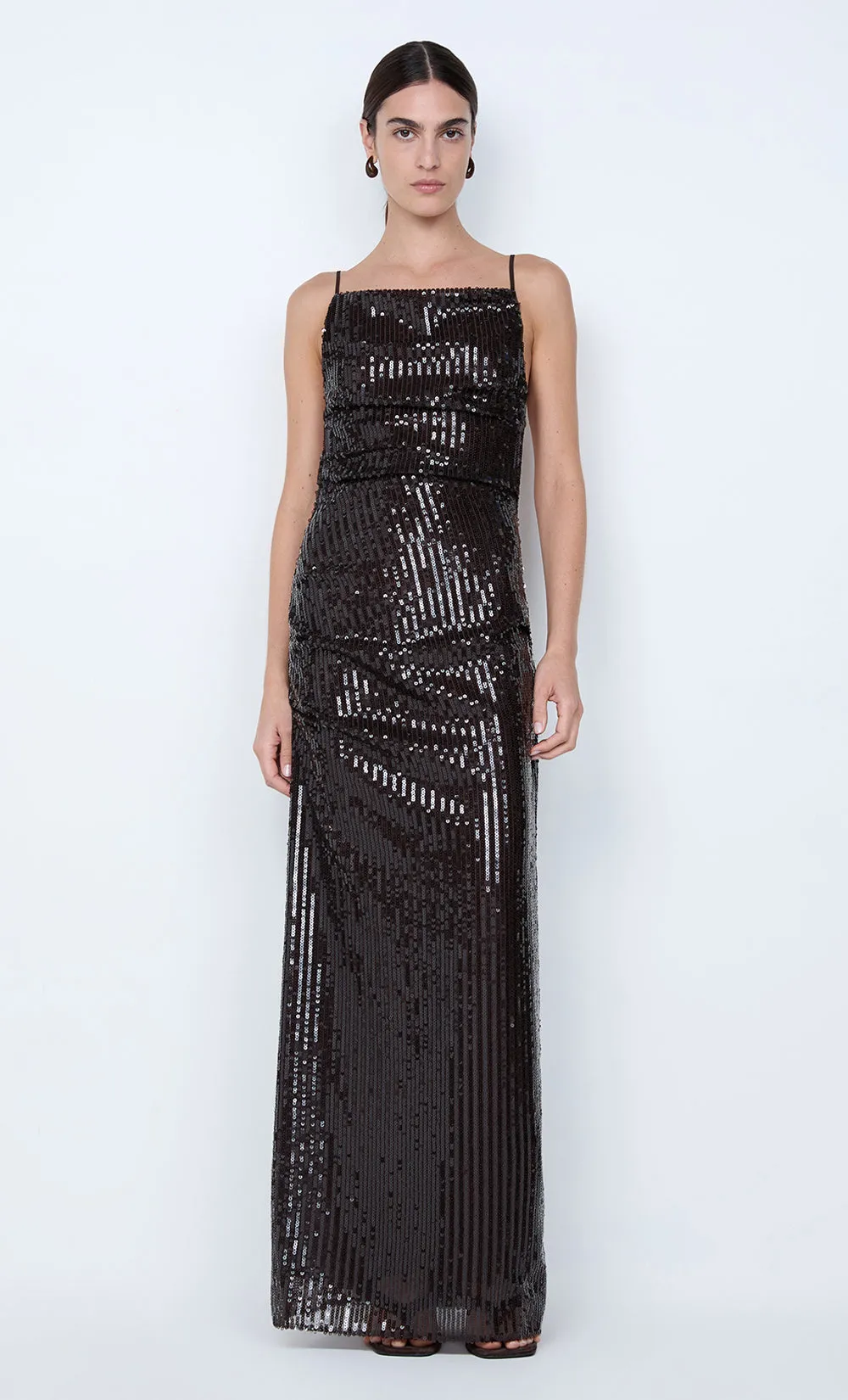 ROMILLY MAXI DRESS - DARK CHOCOLATE sold by bec + bridge