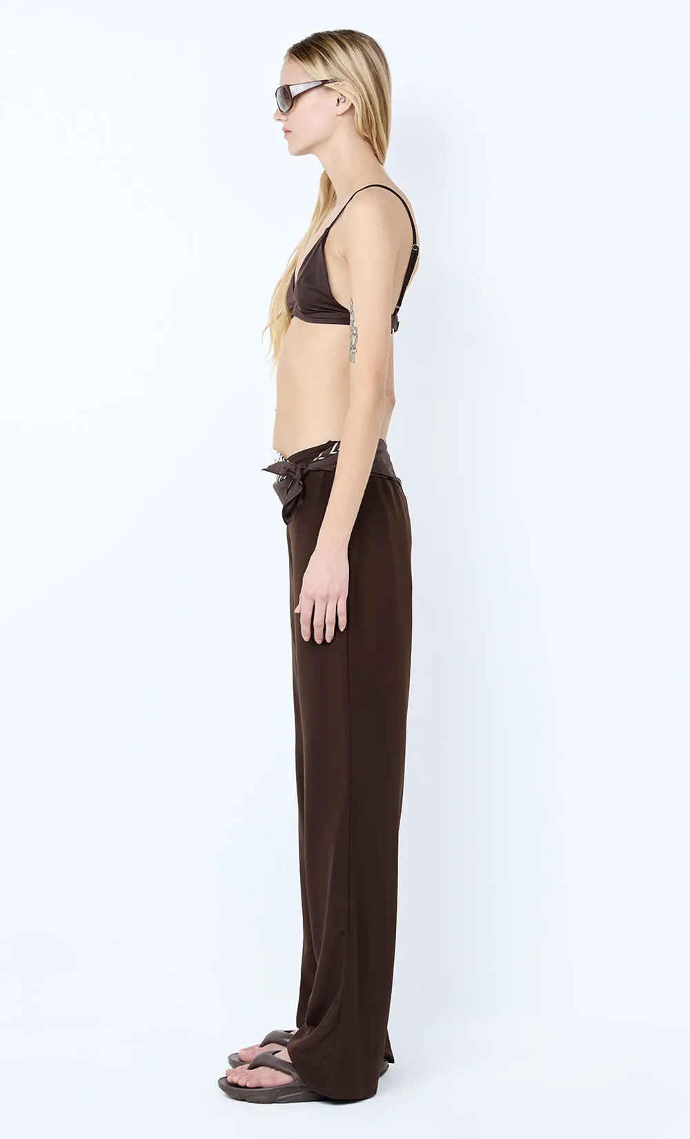 LUCIE PANT - DARK CHOCOLATE sold by bec + bridge product image thumbnail 3