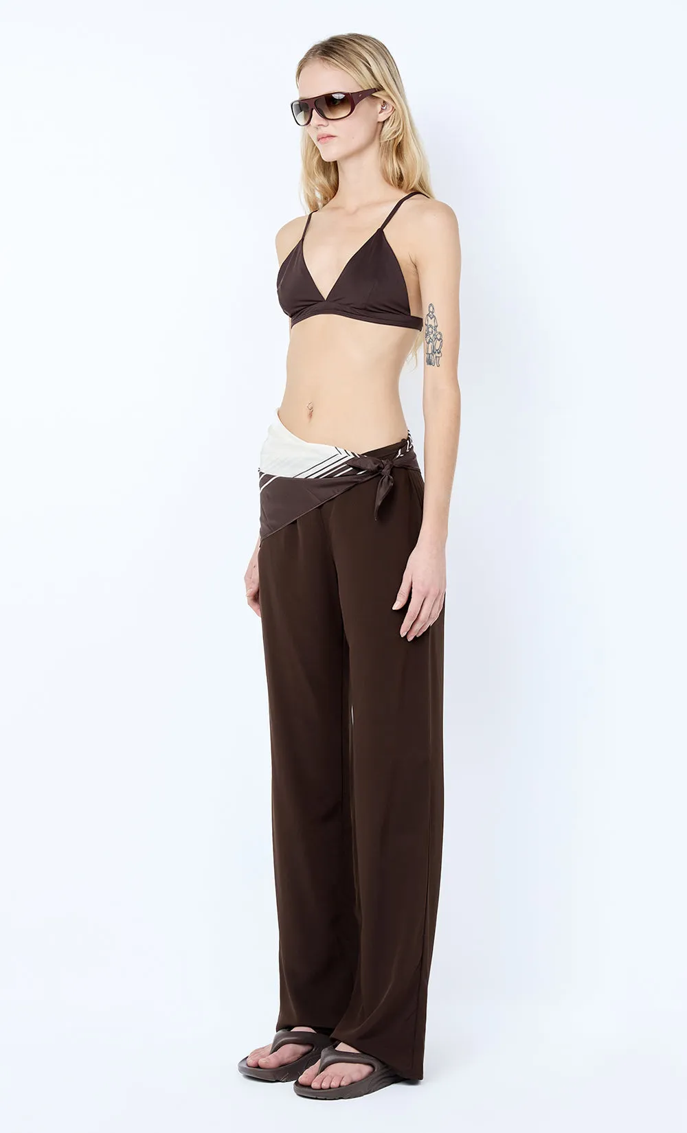 LUCIE PANT - DARK CHOCOLATE sold by bec + bridge product image thumbnail 2