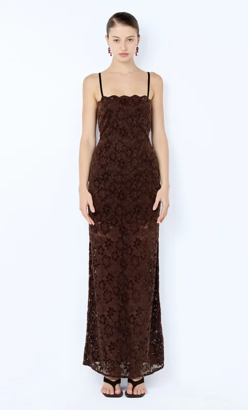 PAMELA MAXI DRESS - CHOC sold by bec + bridge