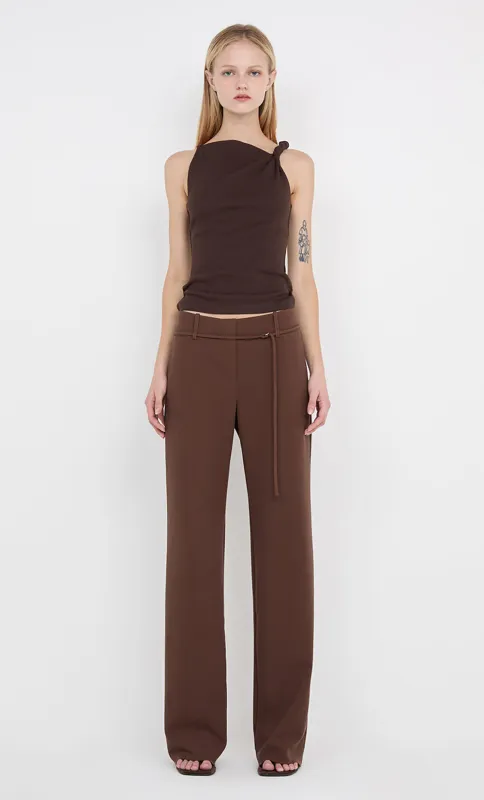JUDE BELTED PANT  - CHOC sold by bec + bridge