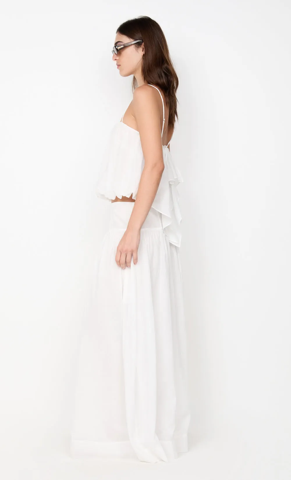 MARLOWE BUBBLE CAMI - WHITE sold by bec + bridge product image thumbnail 3