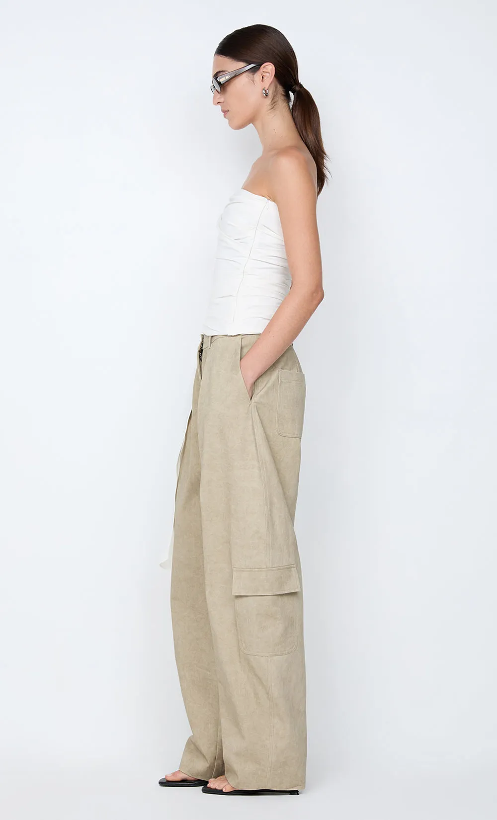 BELLE STRAPLESS TOP - IVORY sold by bec + bridge product image thumbnail 5