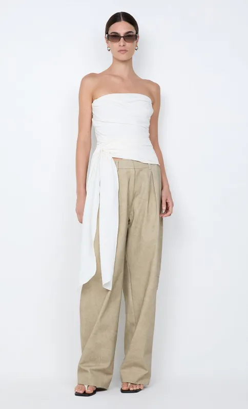 BELLE STRAPLESS TOP - IVORY sold by bec + bridge
