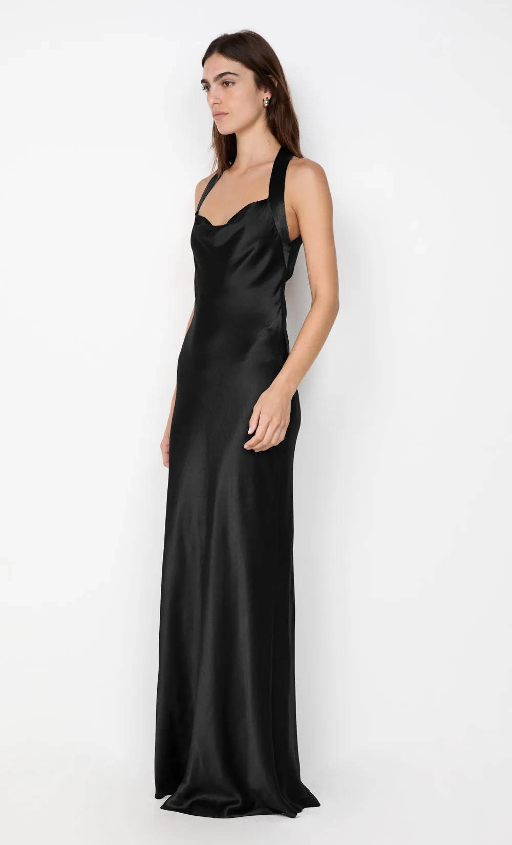 GIA HALTER MAXI DRESS - BLACK sold by bec + bridge product image thumbnail 3