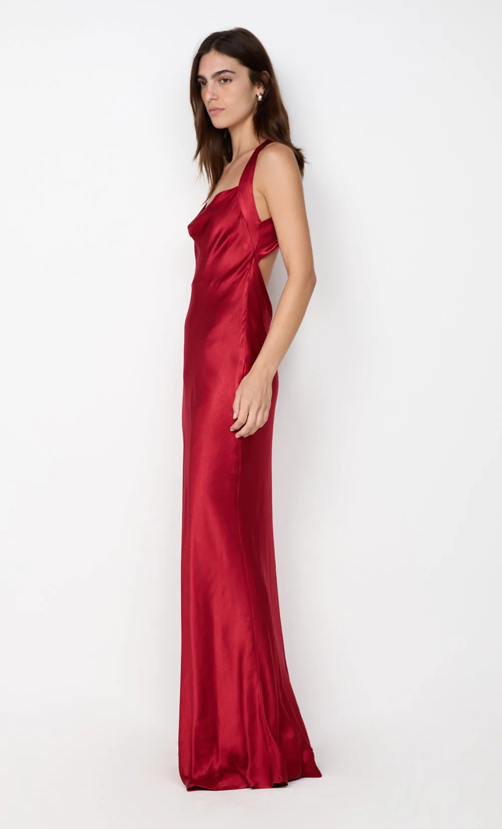 GIA HALTER MAXI DRESS - CHERRY sold by bec + bridge product image thumbnail 4