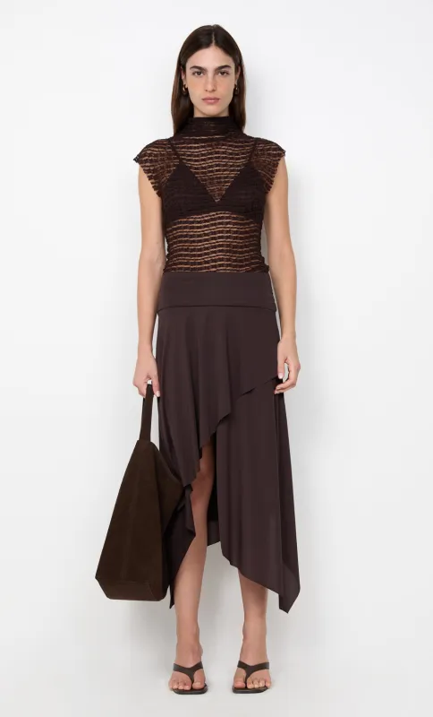 EMARETTA TOP - DARK CHOCOLATE sold by bec + bridge