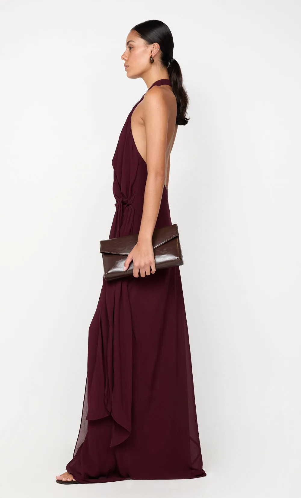SONEVA WRAP DRESS - PLUM sold by bec + bridge product image thumbnail 4