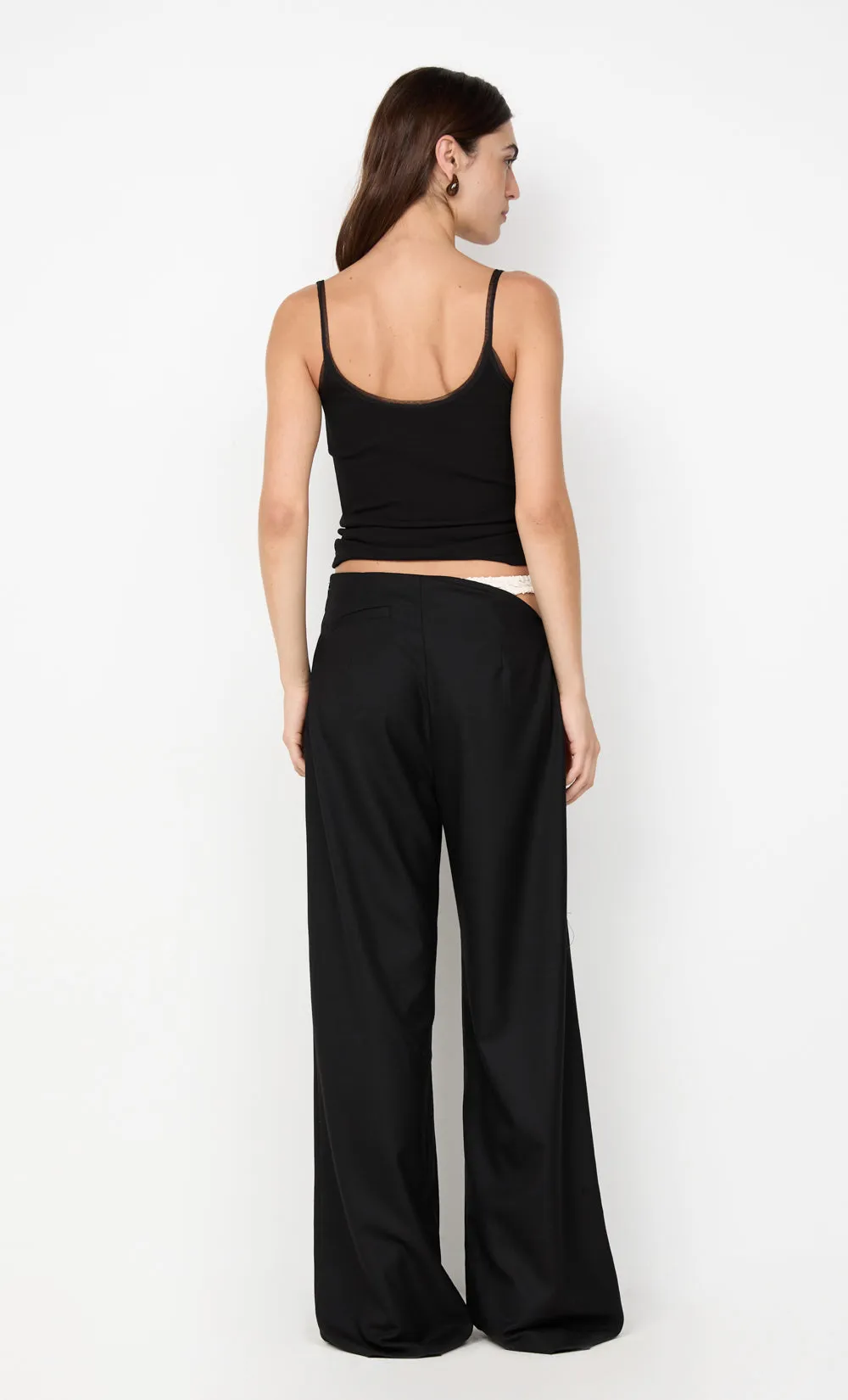 DEMI CONTRAST ASYM PANT - BLACK sold by bec + bridge product image thumbnail 5