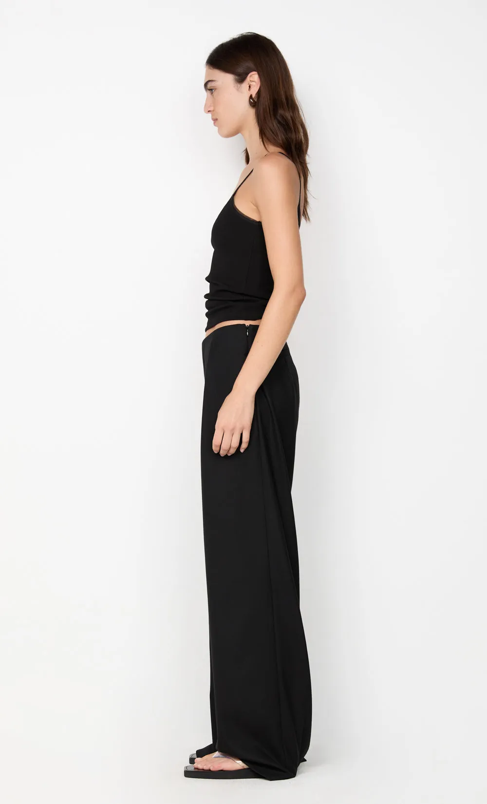 DEMI CONTRAST ASYM PANT - BLACK sold by bec + bridge product image thumbnail 4