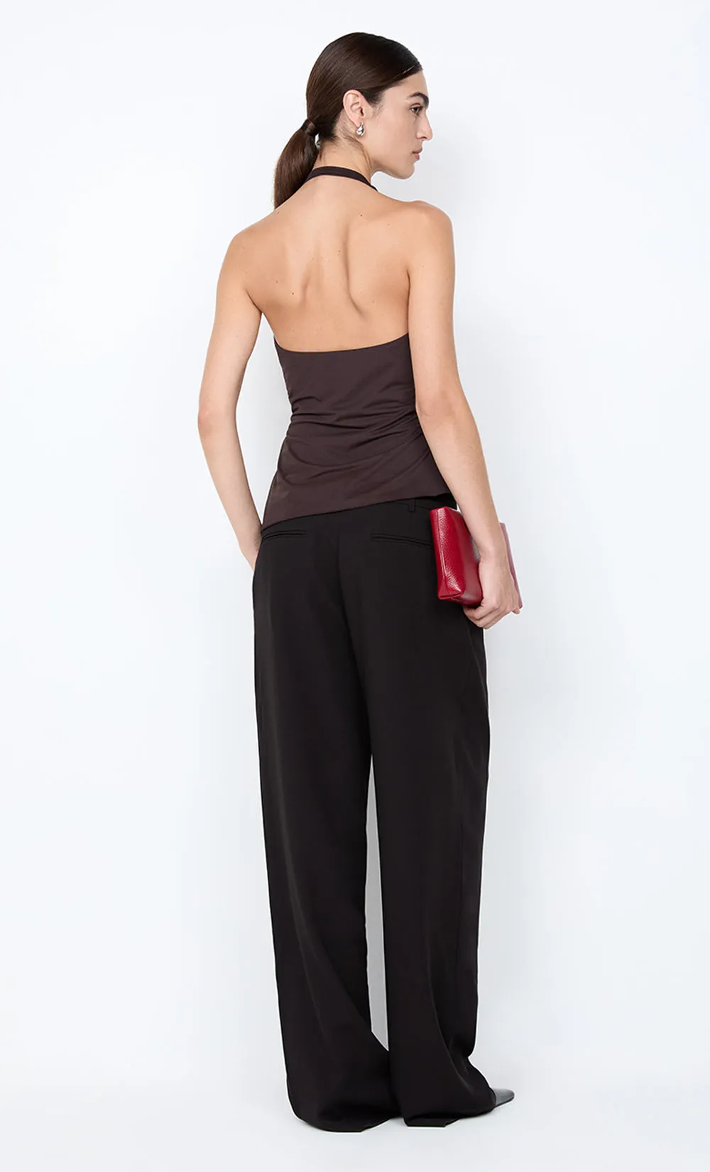 MIA HALTER TOP - DARK CHOCOLATE sold by bec + bridge product image thumbnail 3