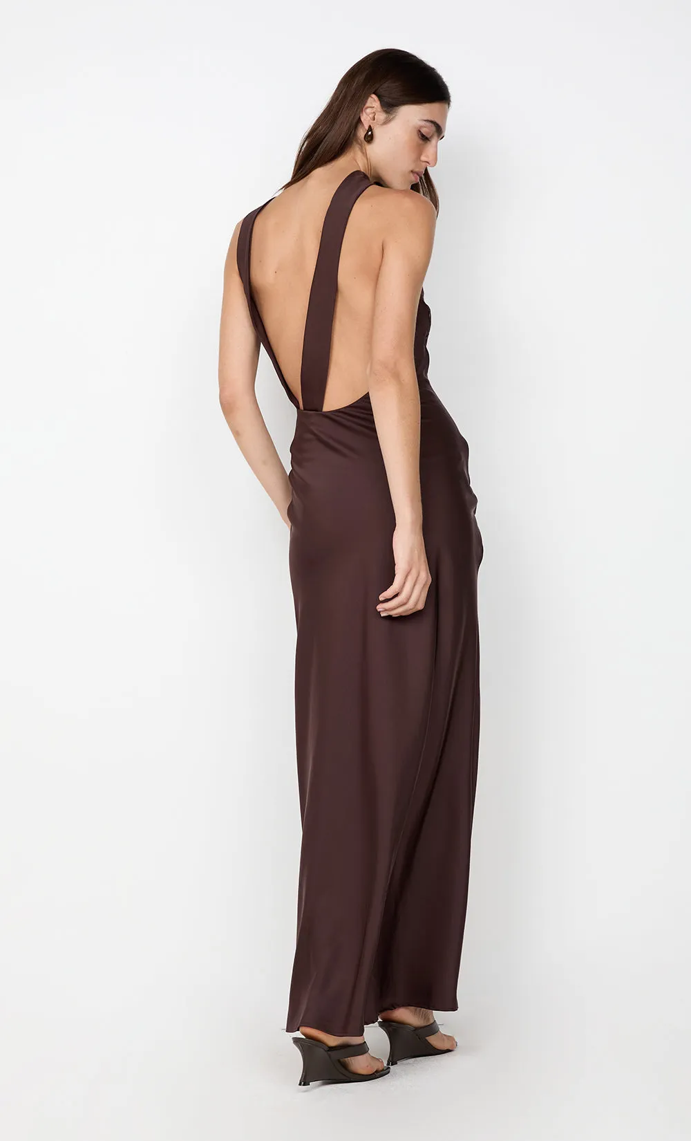 NYSSA MAXI DRESS - DARK CHOCOLATE sold by bec + bridge product image thumbnail 5