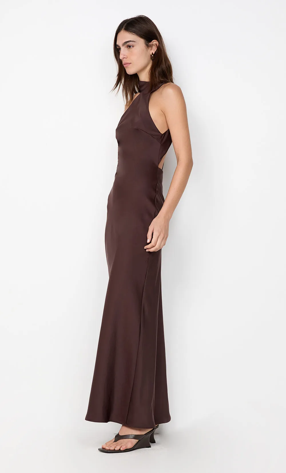 NYSSA MAXI DRESS - DARK CHOCOLATE sold by bec + bridge product image thumbnail 3