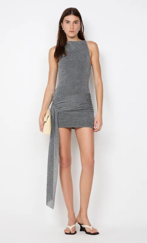 ASTRA DRAPE MINI DRESS - CHROME sold by bec + bridge