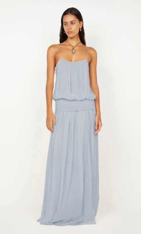 CAMILLE BLOUSON DRESS - CLOUD BLUE sold by bec + bridge