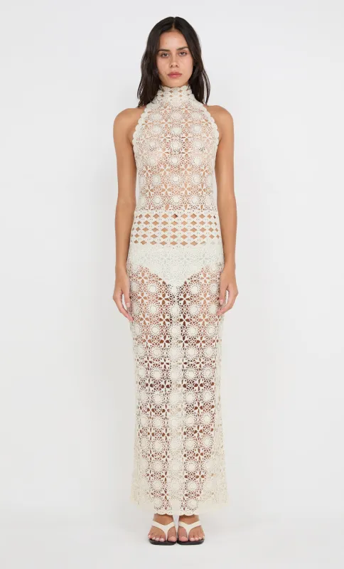 ANIA HALTER MAXI DRESS - IVORY sold by bec + bridge