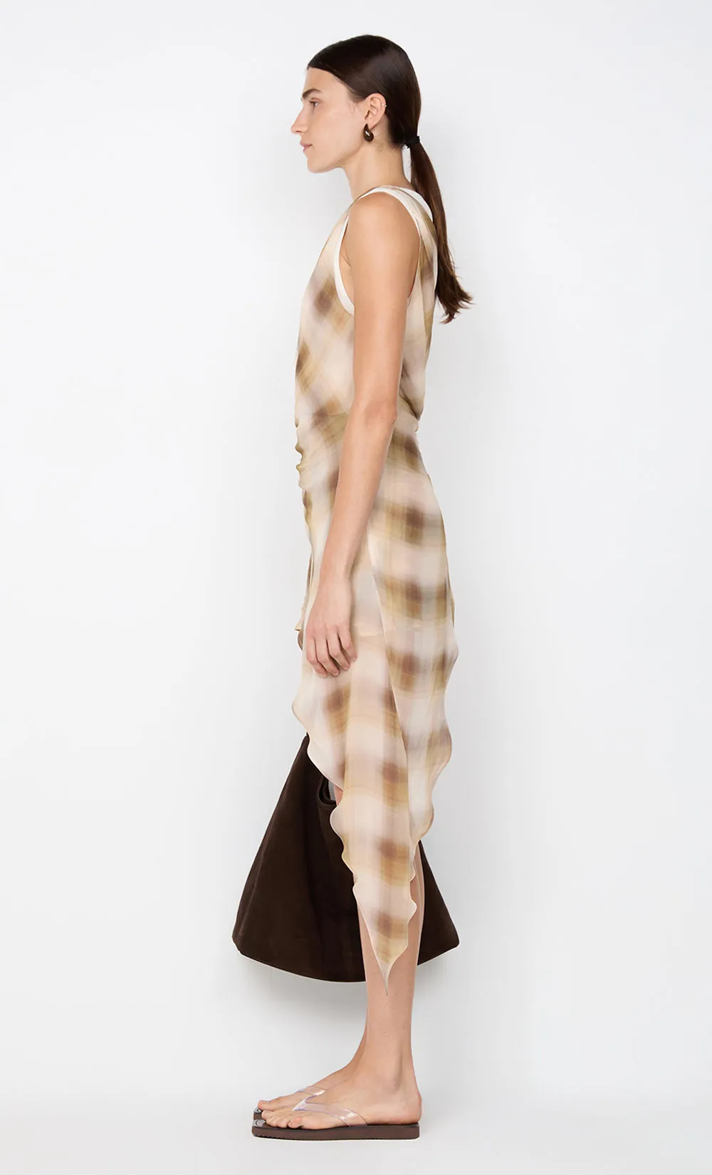 ELIANA MINI DRESS - DUNE CHECK sold by bec + bridge product image thumbnail 4