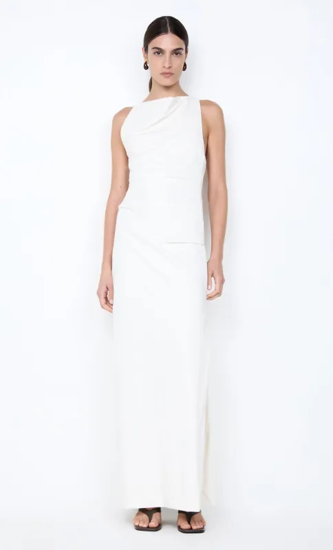 ANNETTA COWL NECK MAXI DRESS - WHITE sold by bec + bridge