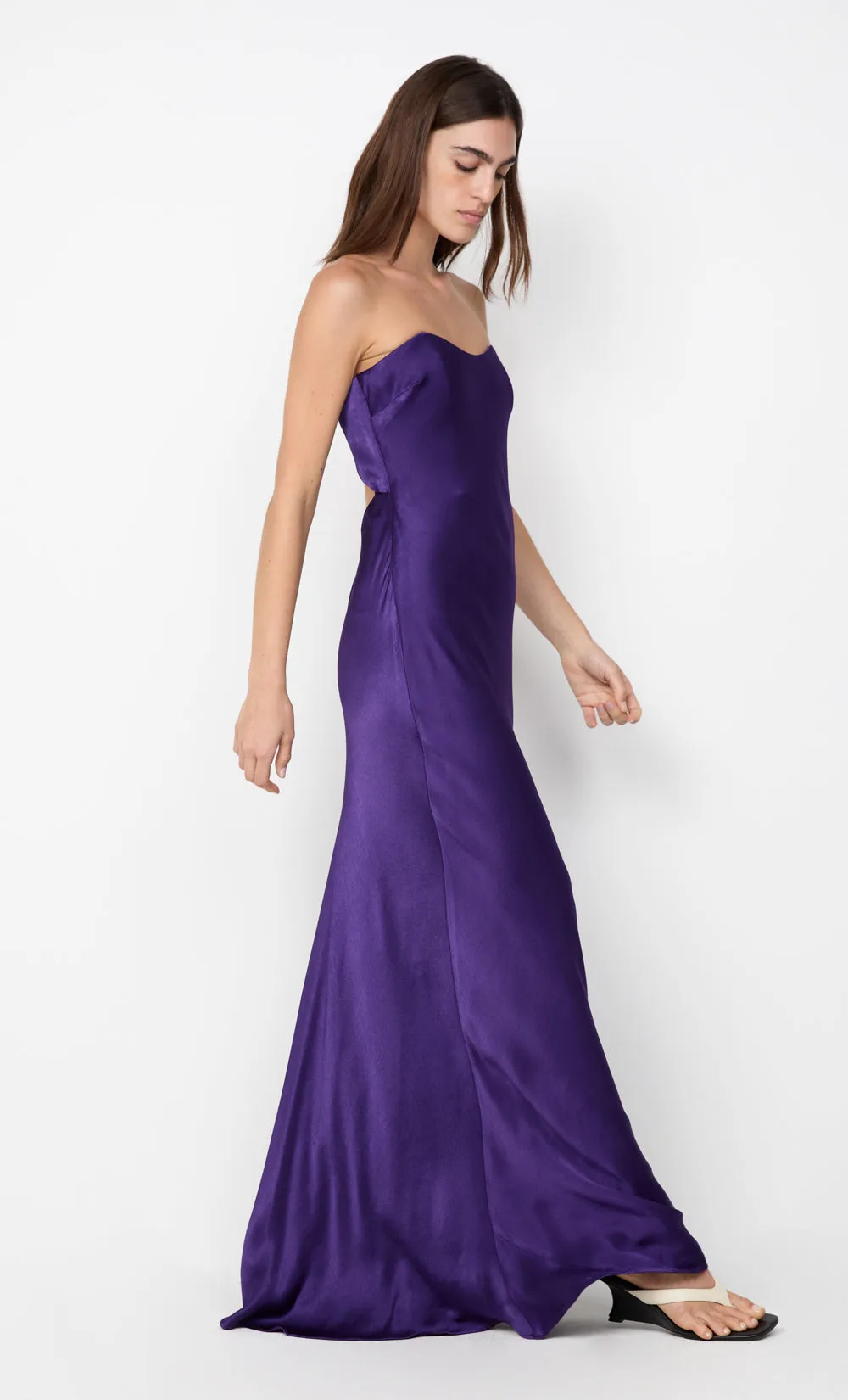 CINDER STRAPLESS MAXI DRESS - DEEP PURPLE sold by bec + bridge product image thumbnail 2