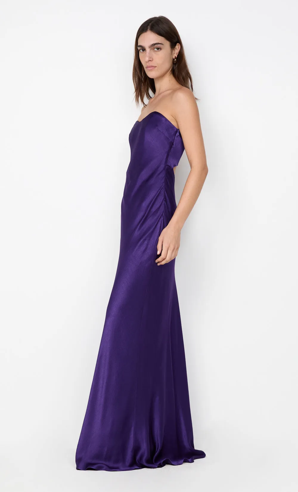 CINDER STRAPLESS MAXI DRESS - DEEP PURPLE sold by bec + bridge product image thumbnail 5