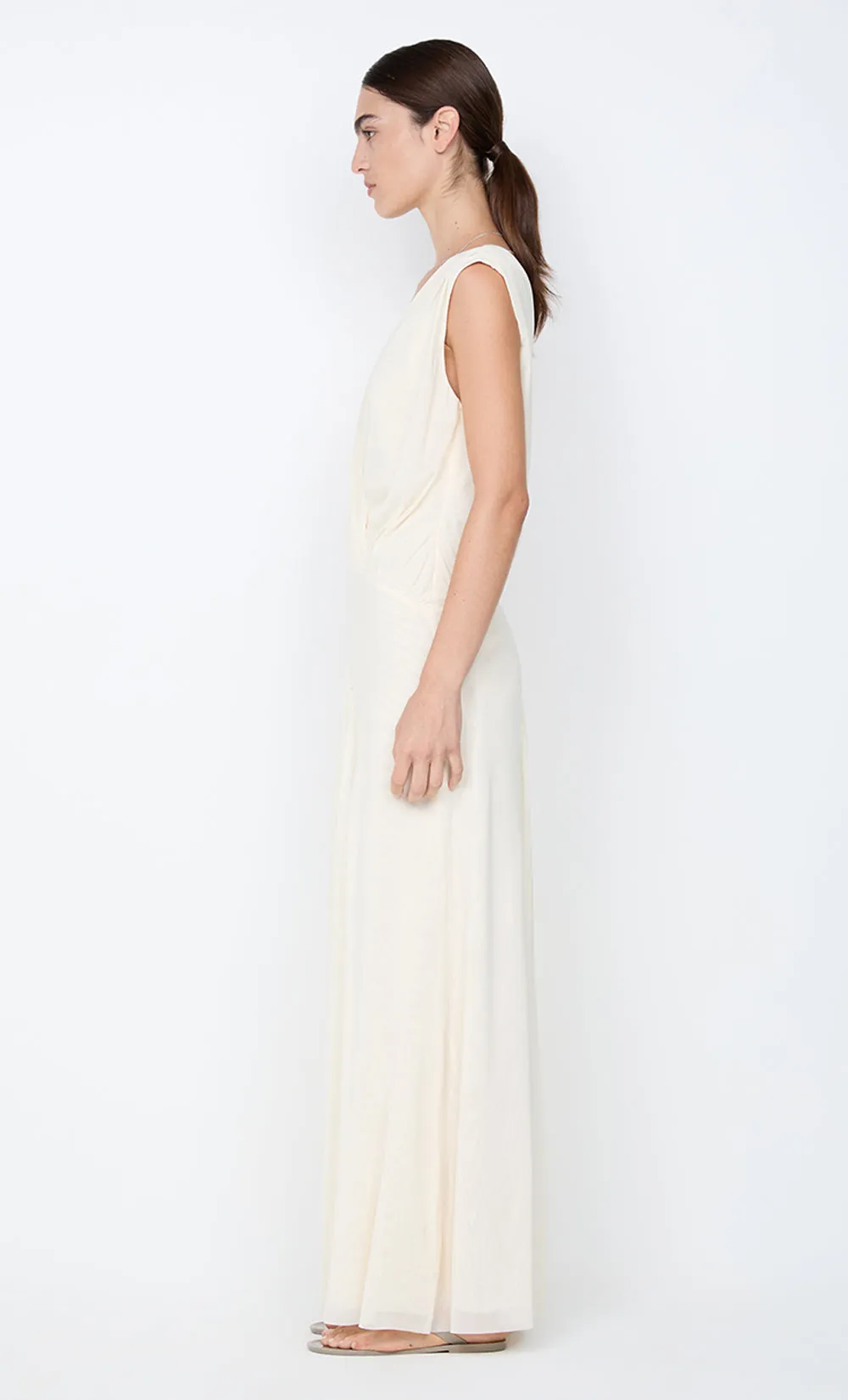 ASHLAN V NECK MAXI DRESS - BUTTERCREAM sold by bec + bridge product image thumbnail 5