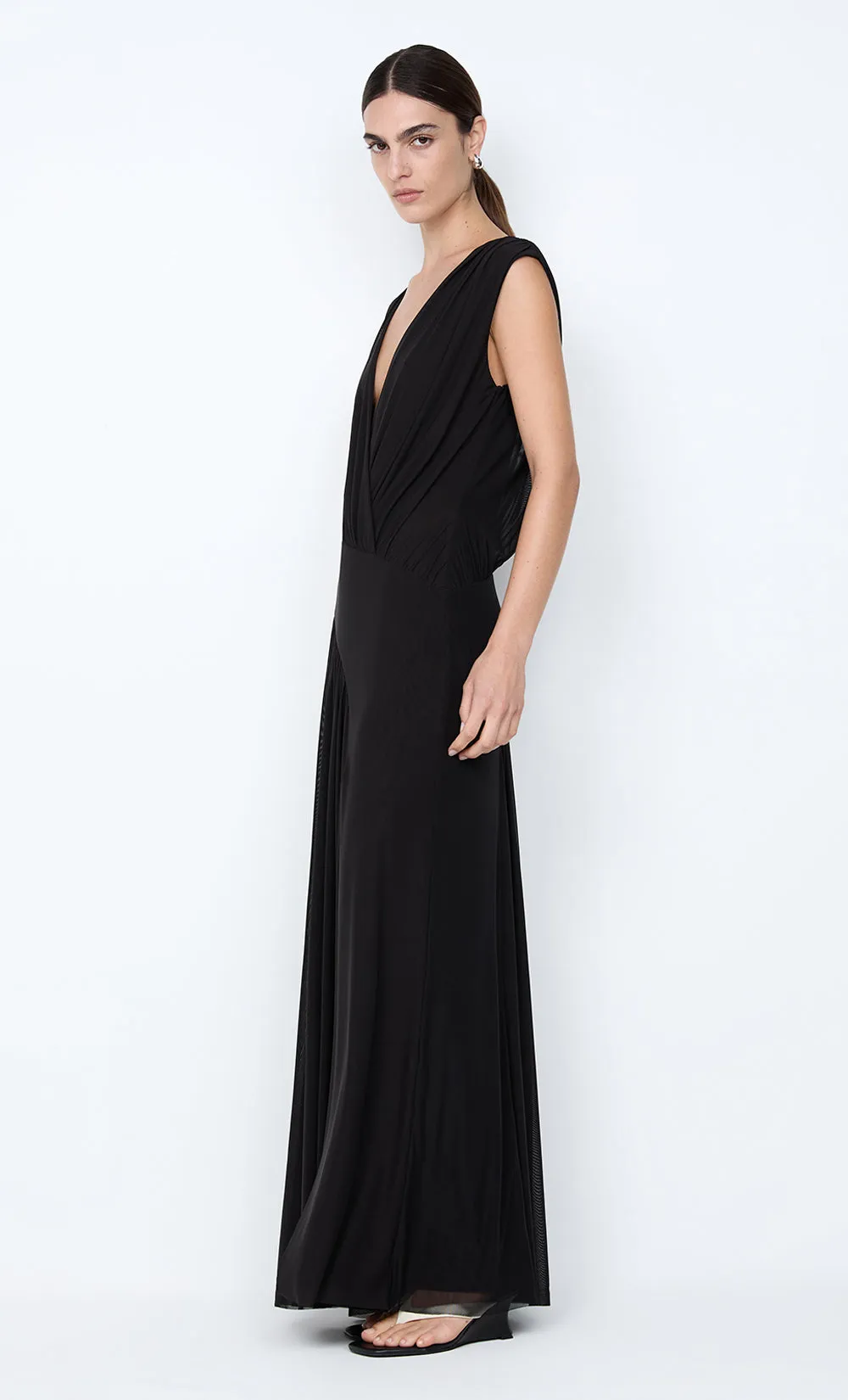 ASHLAN V NECK MAXI DRESS - BLACK sold by bec + bridge product image thumbnail 5