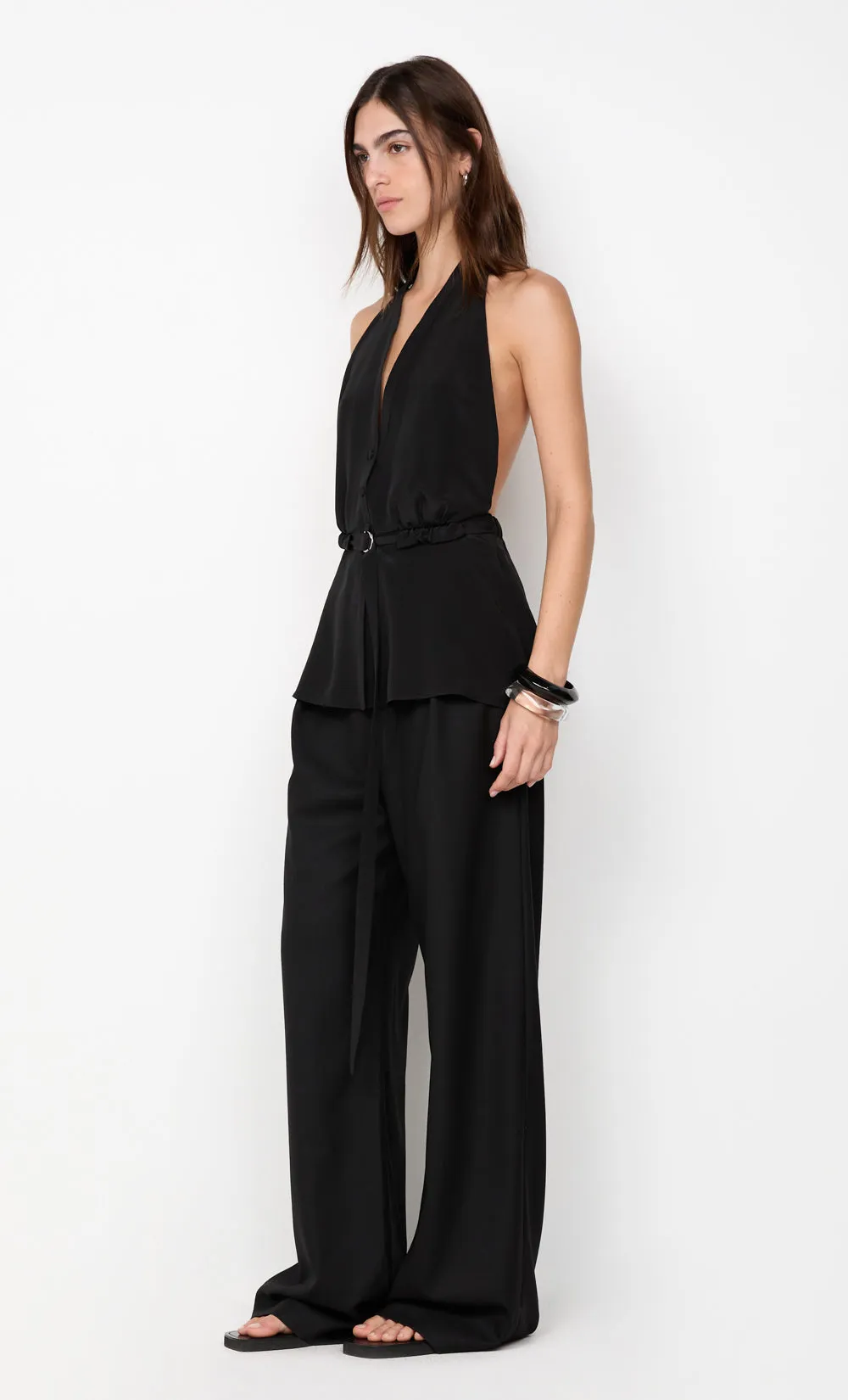 LORA HALTER TOP - BLACK sold by bec + bridge product image thumbnail 3