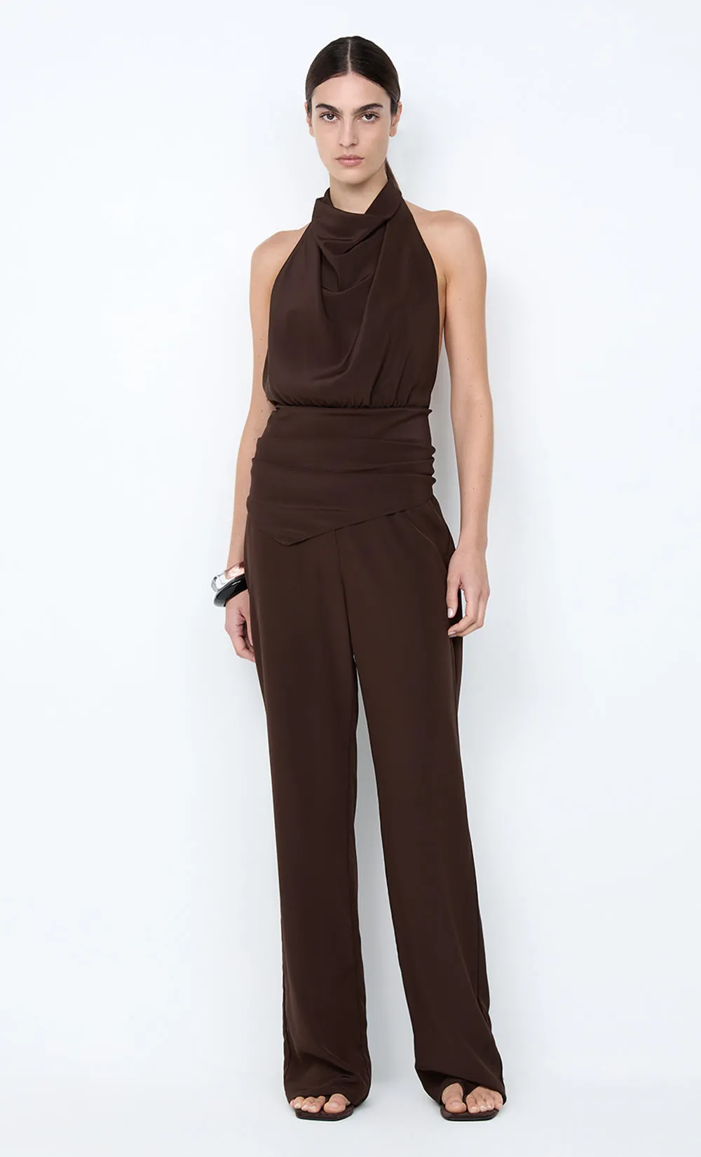 LUCIE HALTER TOP - DARK CHOCOLATE sold by bec + bridge product image thumbnail 5