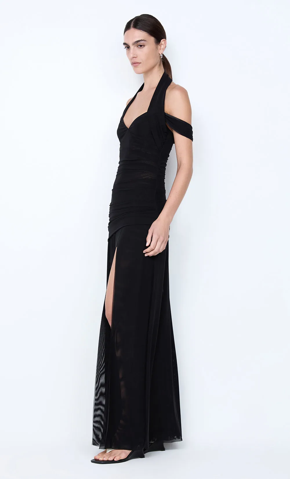 WINNIE HALTER MAXI DRESS - BLACK sold by bec + bridge product image thumbnail 5