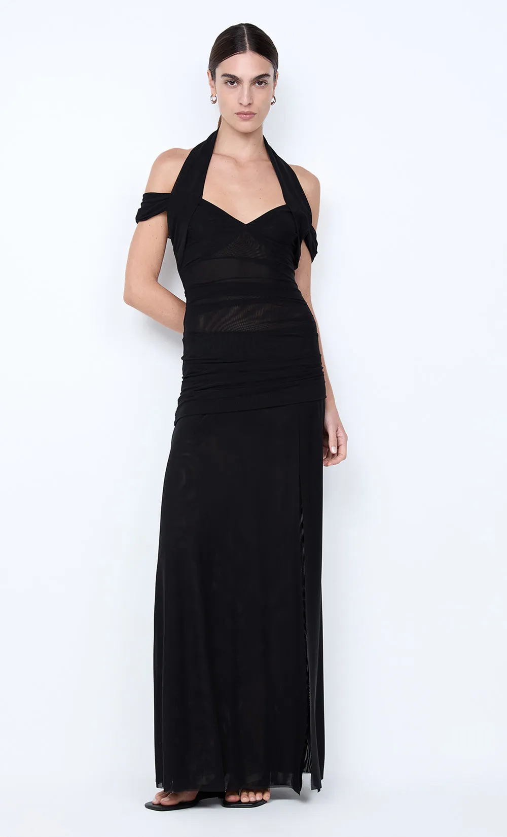 WINNIE HALTER MAXI DRESS - BLACK sold by bec + bridge product image thumbnail 4