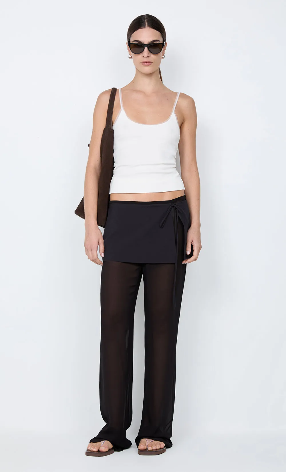MARALIA OVERLAY PANT - BLACK sold by bec + bridge