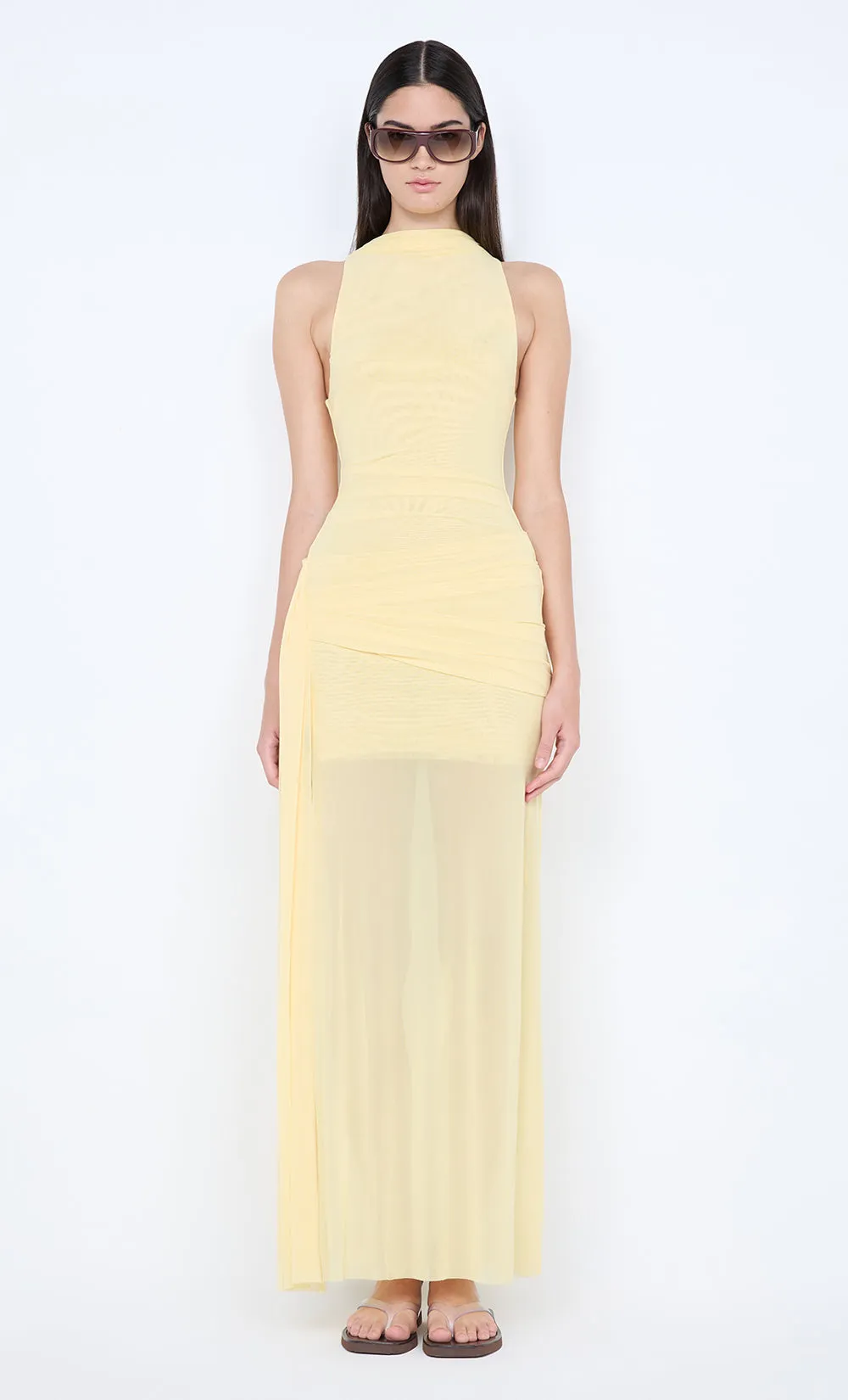 BLAINE DRAPE MAXI DRESS - BUTTER sold by bec + bridge