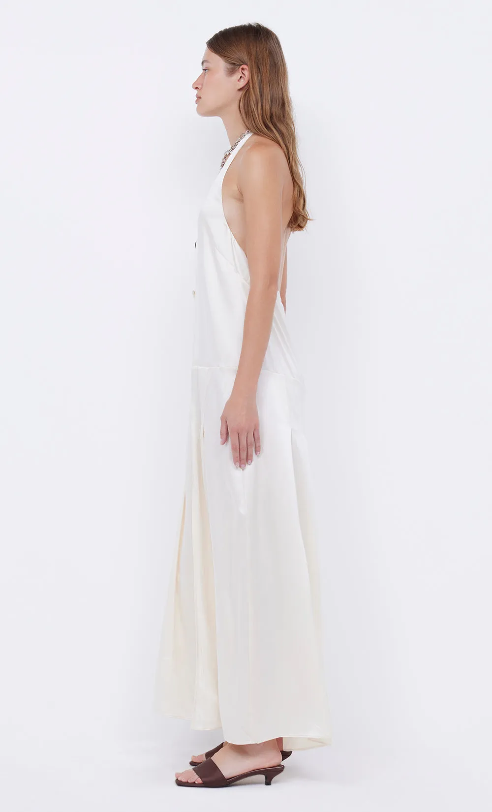 KAIA HALTER MAXI DRESS - IVORY sold by bec + bridge product image thumbnail 4