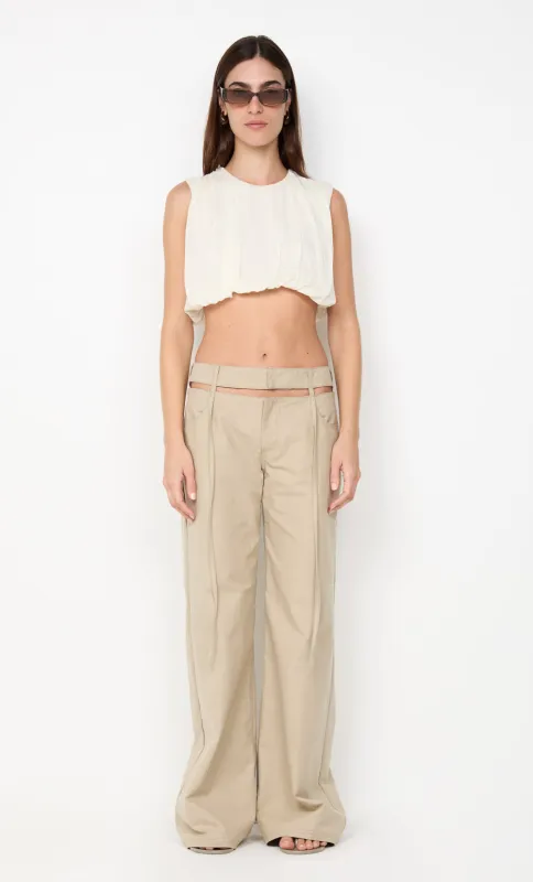 AZULA WIDE LEG PANT - STONE/GREY sold by bec + bridge