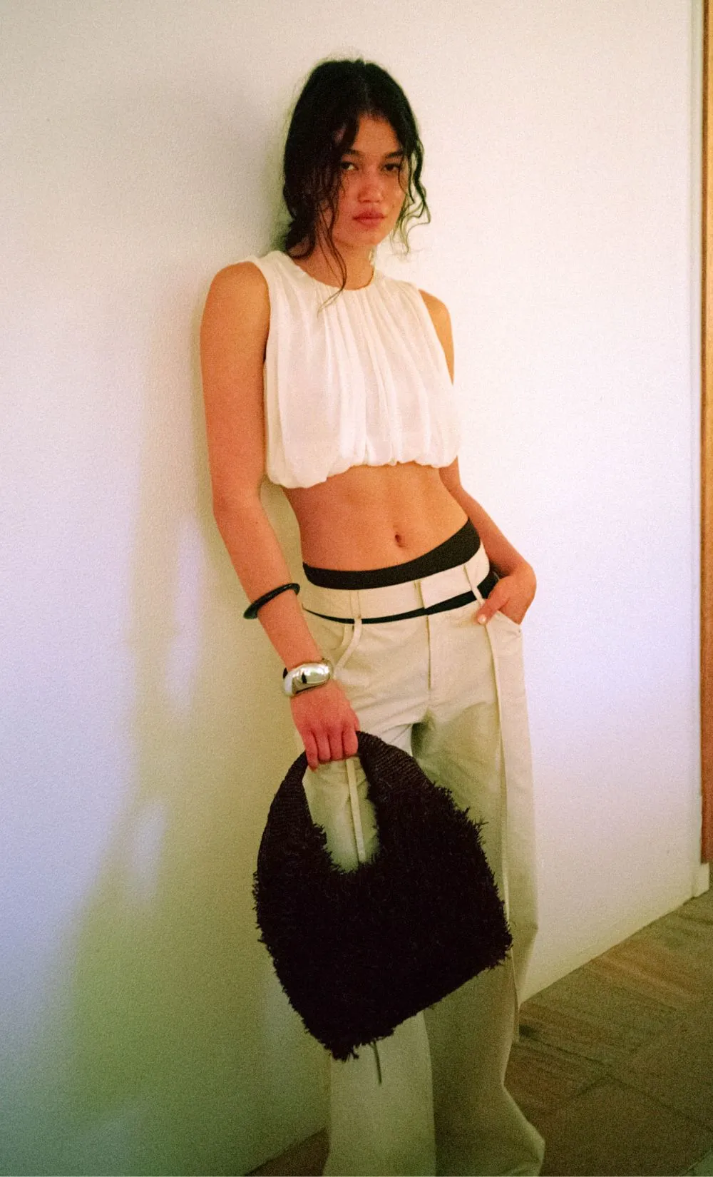 AZULA WIDE LEG PANT - STONE/GREY sold by bec + bridge product image thumbnail 2