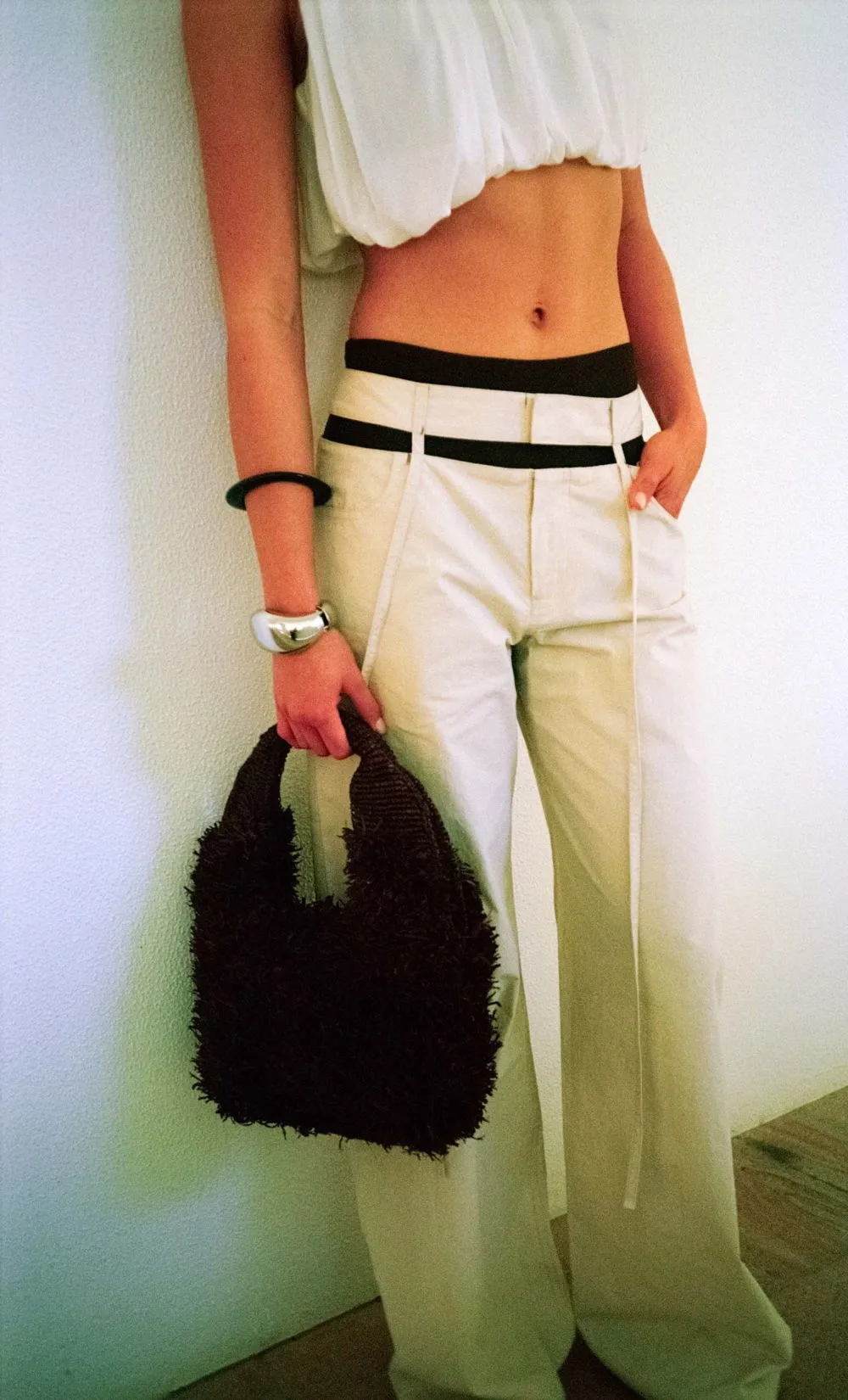 AZULA WIDE LEG PANT - STONE/GREY sold by bec + bridge product image thumbnail 4