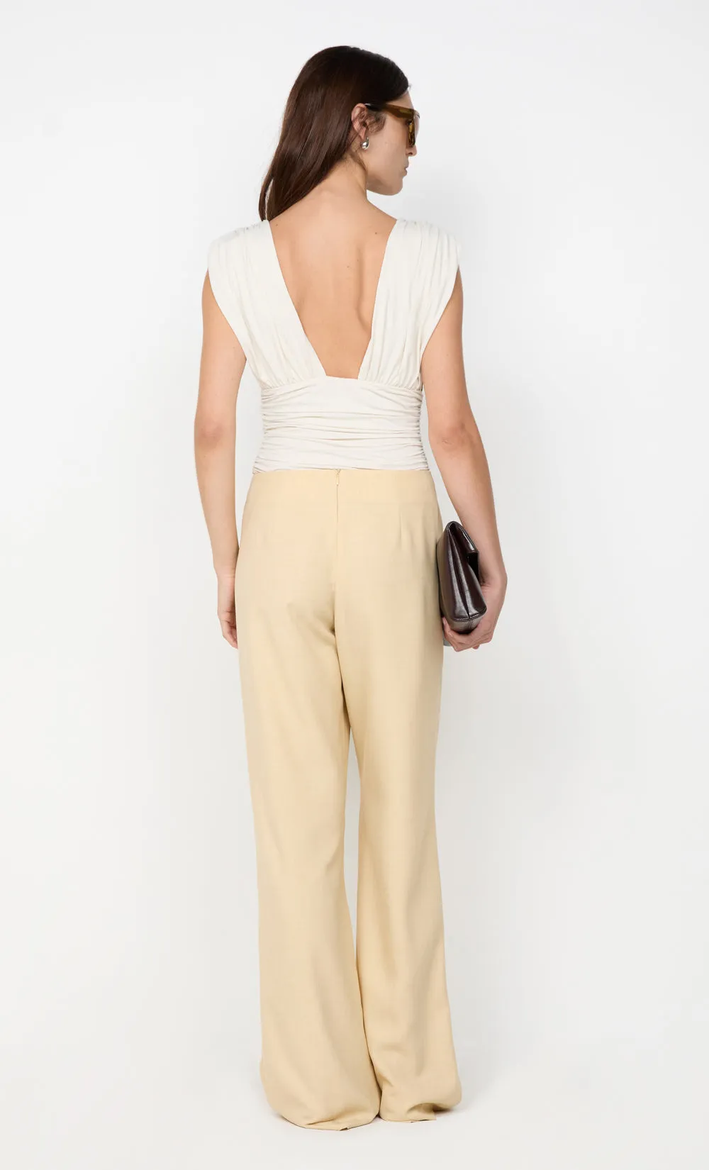 CLEMENTINE GATHERED TOP - VANILLA sold by bec + bridge product image thumbnail 5