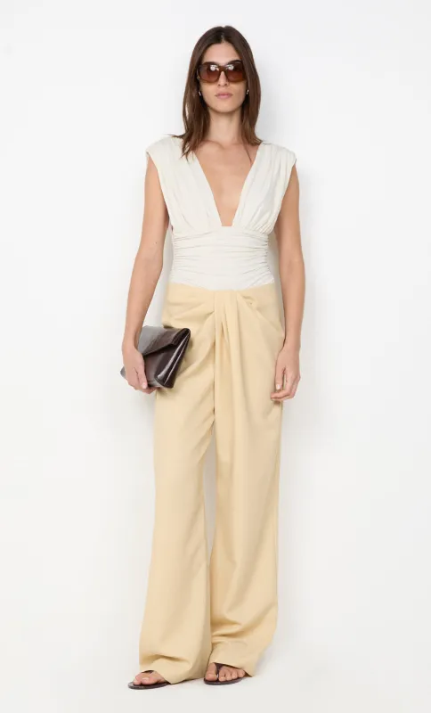 CLEMENTINE GATHERED TOP - VANILLA sold by bec + bridge